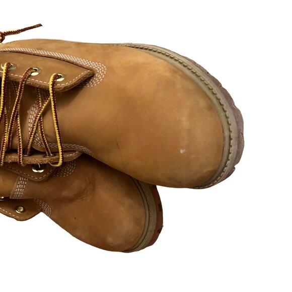 Timberland Tan Size 4 Kids Boots Nubuck Classic Brown - Picture 4 of 10